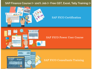SAP FICO Course with Accounting, Tally GST Certification by SLA Institute, Delhi, Nirman Vihar, 100% Job, Best Offer