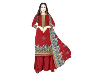 Festive Dress Material for Women and Girls in PC Cotton