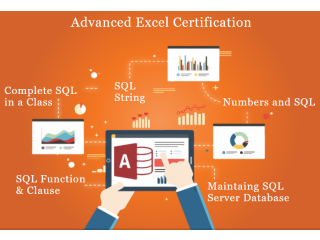 MS Excel Coaching Classes in Delhi at SLA Institute with Free VBA Macros & MS Access SQL Certification, 100% Job Placement