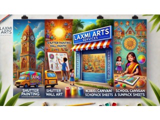 Expert Shutter Painting, School Wall Art, Kids' Cartoon Designs, and More Laxmi Arts